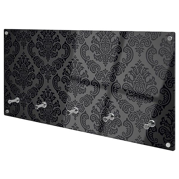 banjado Garderobenleiste Glas Black Deluxe (Wandgarderobe, günstig online kaufen