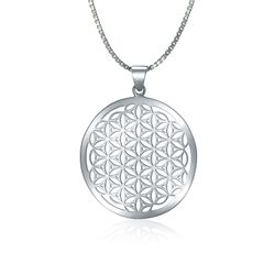 NAHLE Kette mit Anhänger Silberkette Lebensblume günstig online kaufen