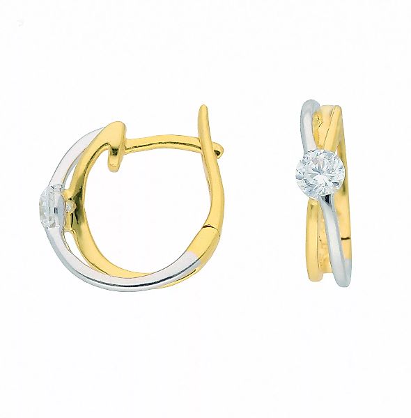 Adelia´s Paar Ohrhänger "Damen Goldschmuck 1 Paar Ohrringe / Creolen mit Zi günstig online kaufen