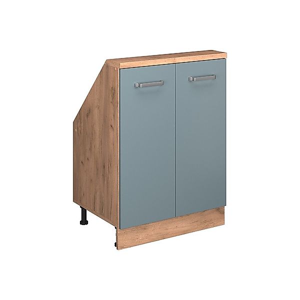 Vicco Unterschrank R-Line, Blau-Grau/Goldkraft Eiche, 60 günstig online kaufen