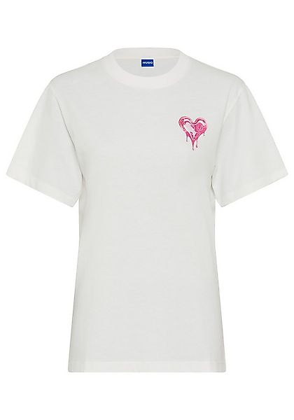 HUGO Blue T-Shirt Vintage Tee im Relaxed Fit günstig online kaufen