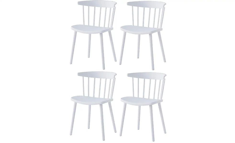 Stuhl 4er-Set  Exchange ¦ weiß ¦ Maße (cm): B: 46,5 H: 75 Stühle > Esszimme günstig online kaufen