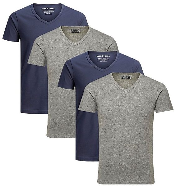 Jack & Jones T-Shirt (Spar Set, 4er-Pack) V-Neck günstig online kaufen