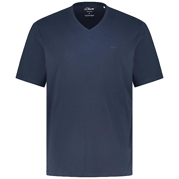 s.Oliver T-Shirt aus Baumwolle Farbe blau Größe: 6XL günstig online kaufen