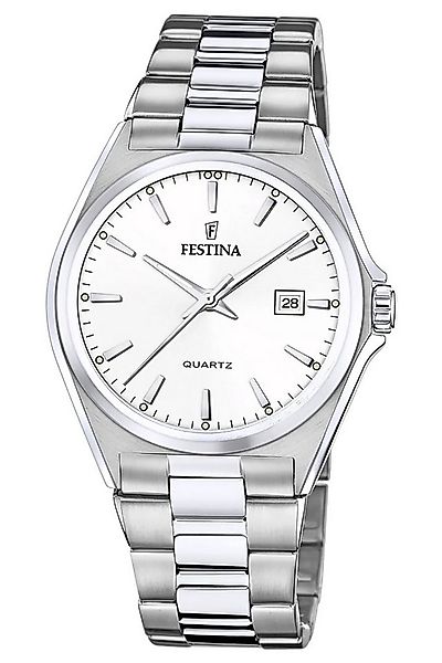 Festina Quarzuhr Quarz Stahl/Silberfarben günstig online kaufen