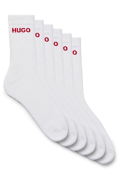 HUGO Underwear Socken "6P QS RIB LOGO CC", (Packung, 6 Paar, 6er Pack), mit günstig online kaufen