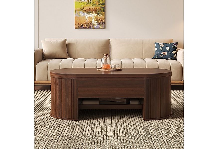 STILVORA Sideboard mit Regal,anhebbarer Sofatisch Kaffeetisch mit versteckt günstig online kaufen