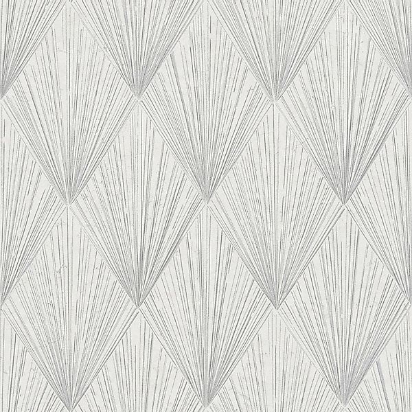 PROFHOME 378641-GU Grafik Tapete Geometrisch Matt Weiß Grau 0,53 m x 10,05 günstig online kaufen