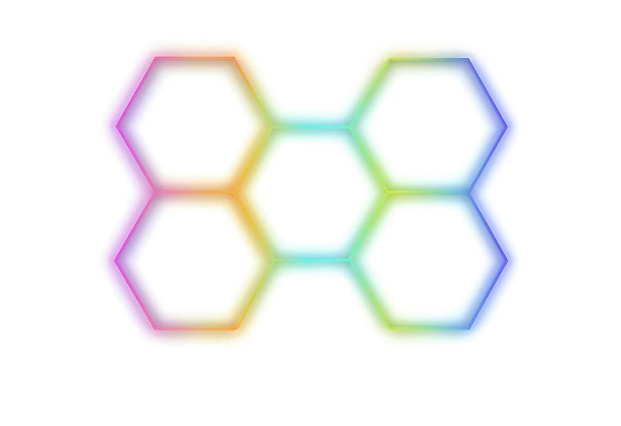 Barberpub Deckenleuchten BarberPub Hexagon Deckenleuchte LED Garage Light L günstig online kaufen