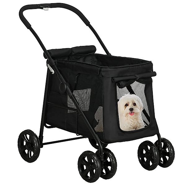 PawHut Hundebuggy Hundewagen, faltbarer Hundetrolley, mit günstig online kaufen