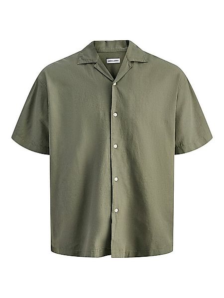Jack & Jones Kurzarmhemd JJEBREEZE LINEN BLEND RESORT SHIRT SS SN mit Knopf günstig online kaufen