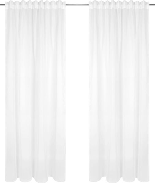 my home Gardine »Dolly« Multifunktionsband 1 Stk. tlg. transparent, glatt, günstig online kaufen