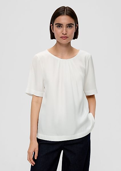 s.Oliver BLACK LABEL Kurzarmbluse Bluse aus günstig online kaufen