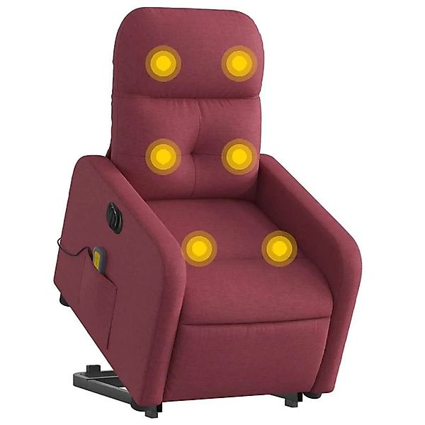 vidaXL Elektrischer Massagesessel mit Aufstehhilfe Weinrot Stoff 3206825 günstig online kaufen
