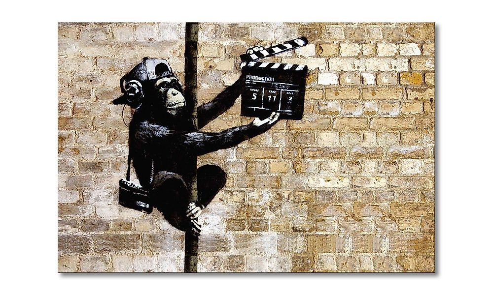 WandbilderXXL Leinwandbild Banksy No13, Streetart (1 günstig online kaufen