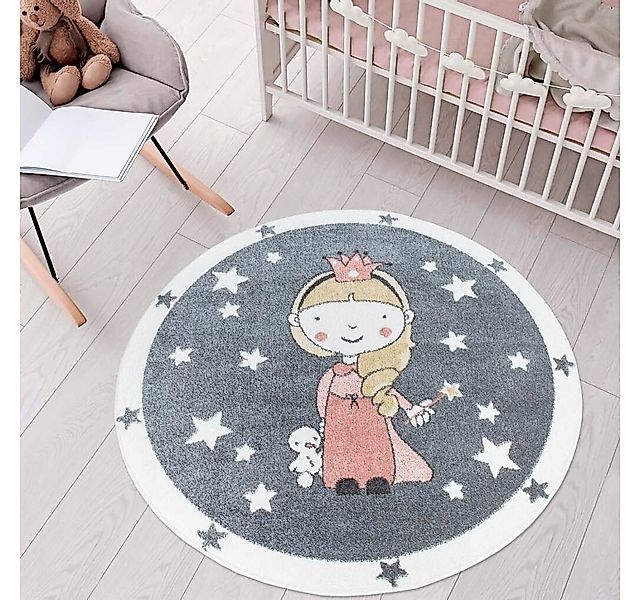Carpet City Kinderteppich ANIME893, rund, Höhe: 11 mm, Kinderzimmer Teppich günstig online kaufen