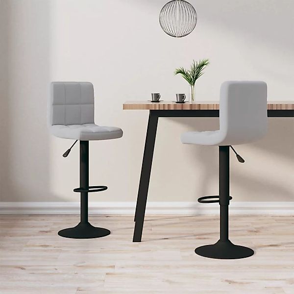 vidaXL Barhocker Barhocker 2 Stk. Hellgrau günstig online kaufen
