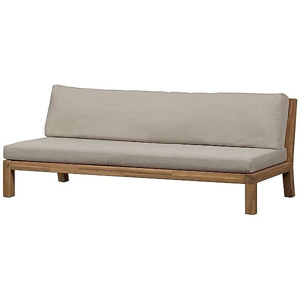 vtwonen Gartensofa Banc aus Akazienholz, Sand, inkl. Kissen günstig online kaufen