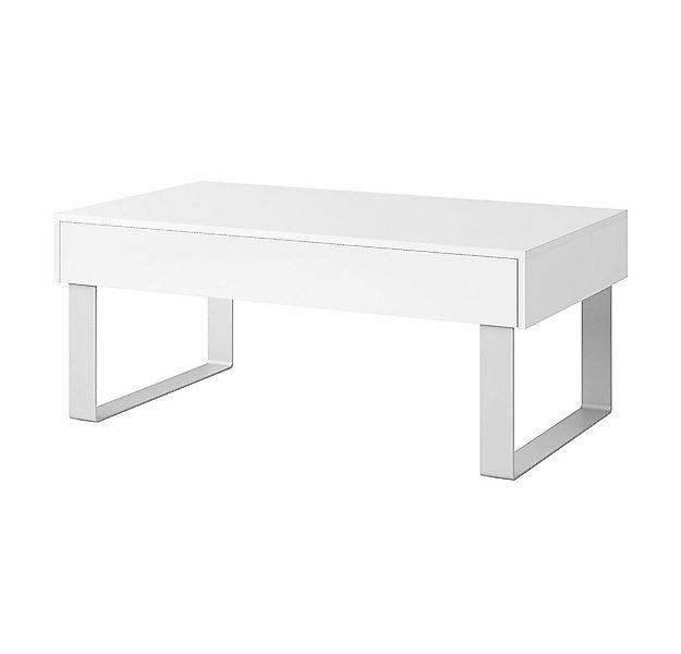 Lomadox Couchtisch CAIRNS-132, in weiß Hochglanz, Modern, grifflos günstig online kaufen