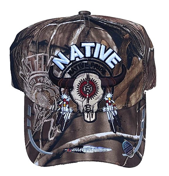Westernlifestyle Baseball Cap Skull Longhorn bestickt günstig online kaufen