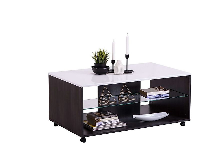 INOSIGN Couchtisch Enzo, Hochglanzplatte, mit Rollen günstig online kaufen