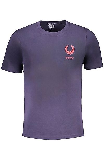 GIAN MARCO VENTURI T-Shirt Herren T-Shirt Blau mit Print und Rundhals - günstig online kaufen
