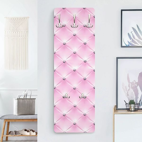 Wandgarderobe Holzpaneel Diamant Rosa Luxus günstig online kaufen