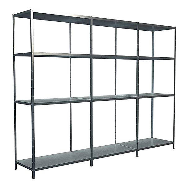 Schulte Steck-Grund- und 2 x Anbauregale 180 cm x 360 cm x 50 cm Verzinkt günstig online kaufen