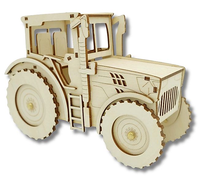 DeColibri Spielzeug-Traktor Bastelset Basteln Kinder Holz Auto Traktor, (Ba günstig online kaufen