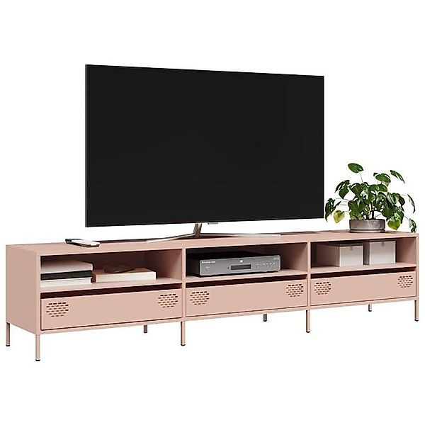 vidaXL Schrankmodule TV-Schrank Rosa 202x39x43,5 cm Kaltgewalzter Stahl günstig online kaufen