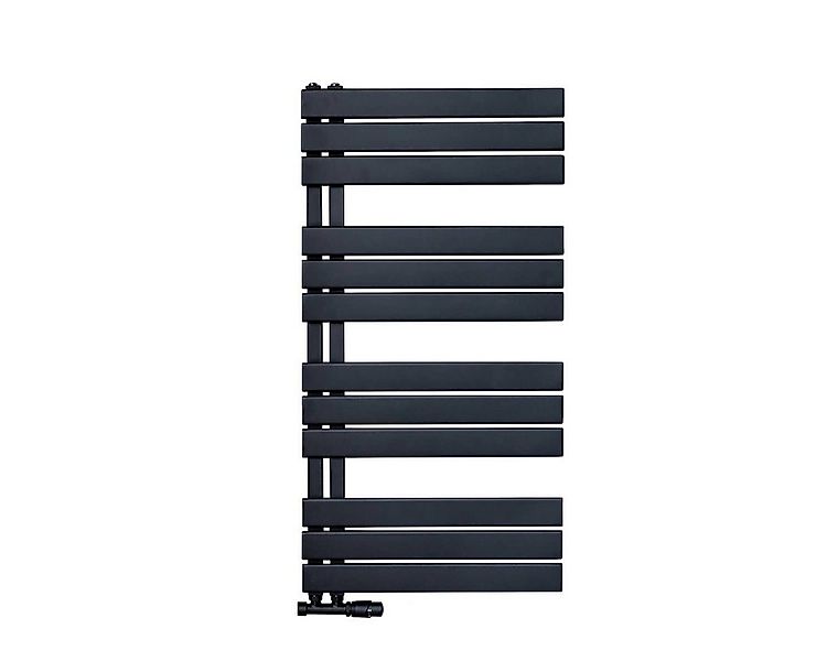 Belrad Badheizkörper in verschiedenen Größen, Weiß & Schwarz, linksseitiger günstig online kaufen