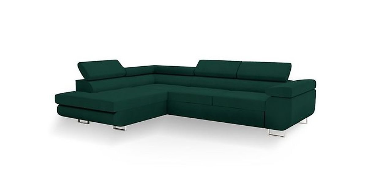 Goldstoff Ecksofa hochwertiges Sofa mit Schlaffunktion, Eckcouch mit prakti günstig online kaufen