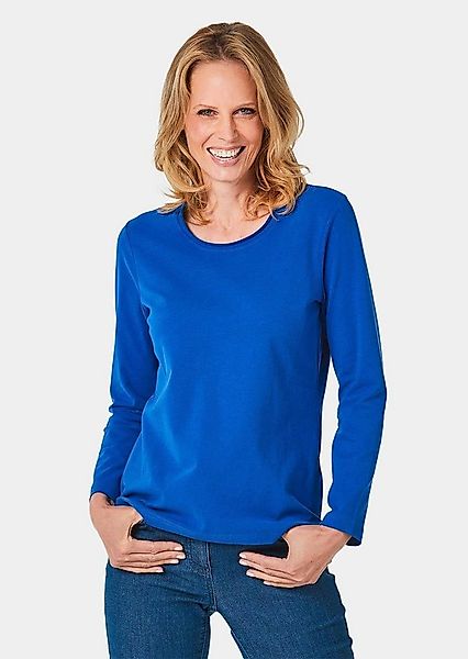 GOLDNER Longpullover "Kurzgröße T-Shirt mit Rundhals" Ohne günstig online kaufen