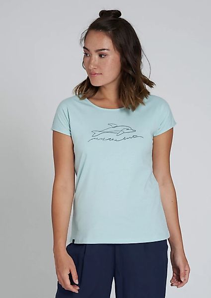 Print Damen T-shirt #Dolphin Aus Baumwolle (Bio) | Casual T-shirt #Dolphin günstig online kaufen
