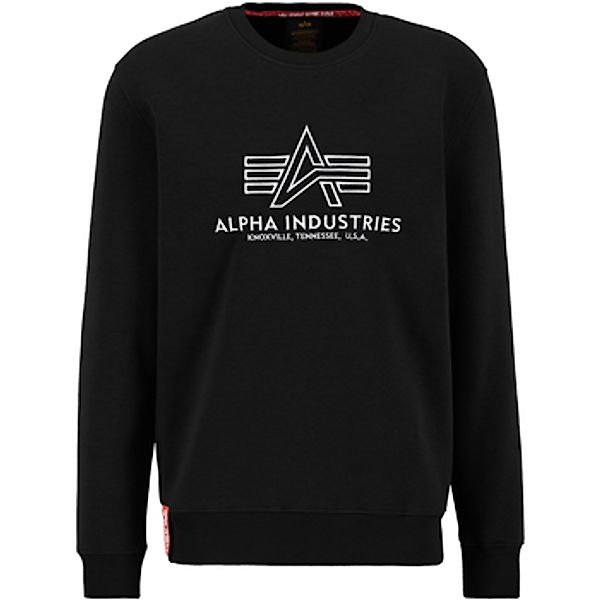 Alpha Industries  Sweatshirt Basic Sweater Embroidery - black/white günstig online kaufen