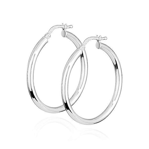 NKlaus Klappcreolen Paar 30mm Creolen 925 günstig online kaufen