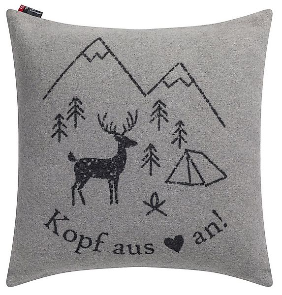DAVID FUSSENEGGER Kissenhülle Silvretta 'Kopf aus' 50 x 50 cm günstig online kaufen