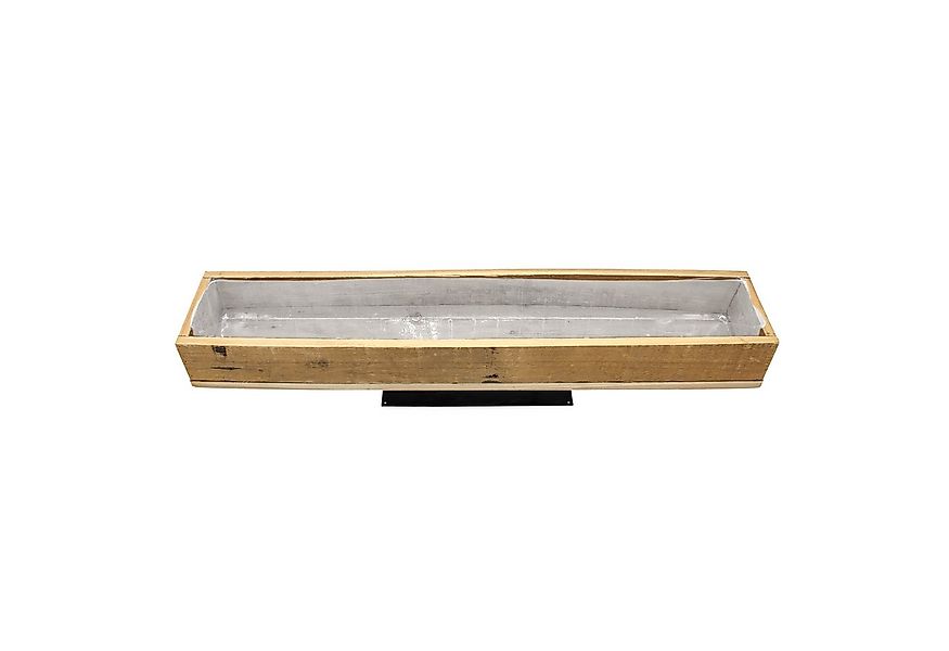 Spetebo Blumenkasten Holz Pflanzkasten natur mir Folie 70 x 13 cm (Anzahl, günstig online kaufen