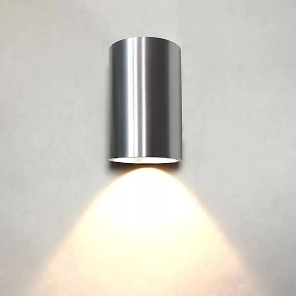 famlights | LED Außenwandleuchte Moritz Aluminium in Aluminium günstig online kaufen