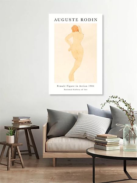 Poster / Leinwandbild - Female Figure In Action Von Auguste Rodin günstig online kaufen