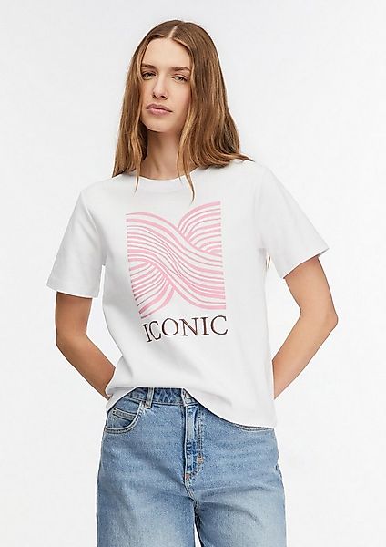 comma Kurzarmshirt T-Shirt T-Shirt mit Artwork günstig online kaufen