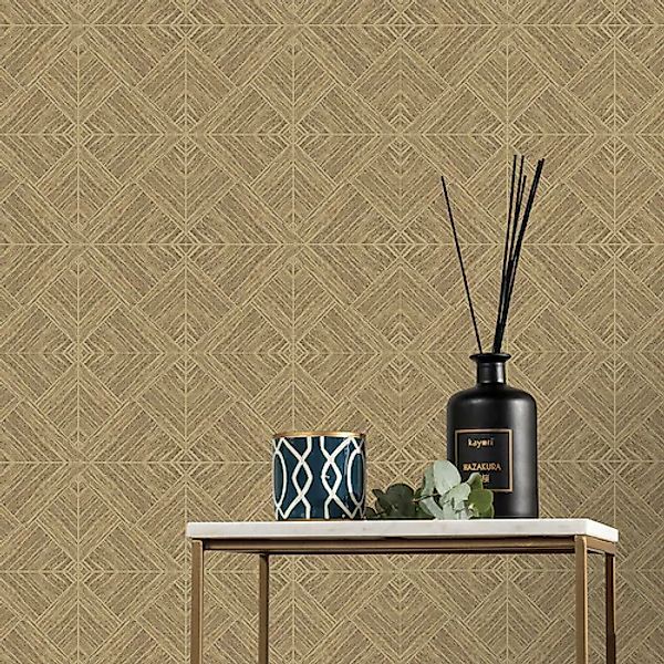 kayori Vliestapete »Kyushu« kariert glatt 10mx52cm (ca. 5m2) günstig online kaufen
