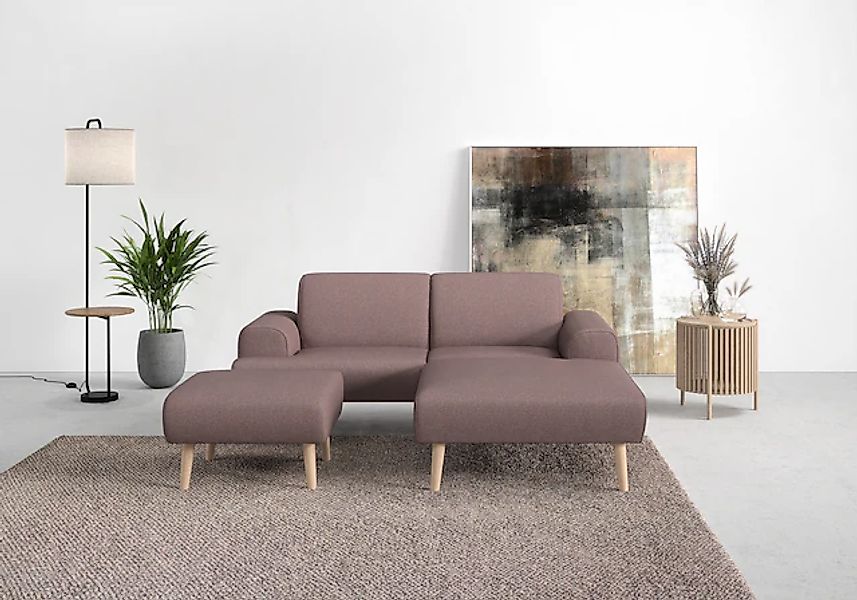 andas Ecksofa »Swift Scandic Design, komfortabler Federkern, Breite 192cm, günstig online kaufen