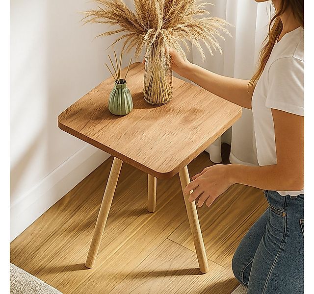 Jungengel Beistelltisch Beistelltisch 34x34x45 cm in 9 Farben – Dreibein mo günstig online kaufen