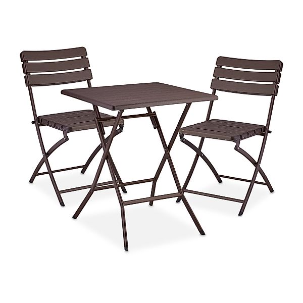 relaxdays Balkonset Balkonmöbel Set 3-teilig in günstig online kaufen