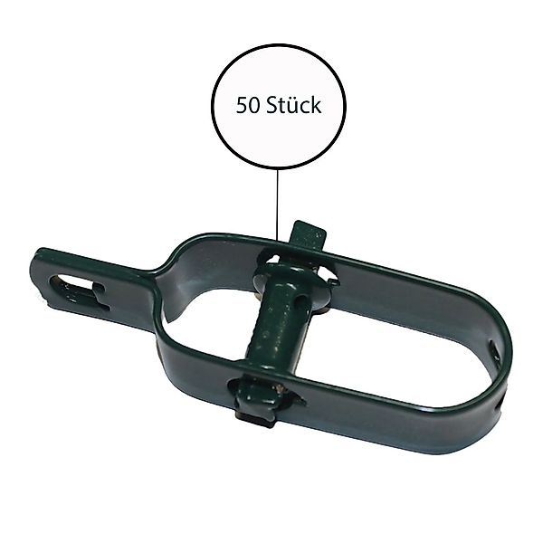 TRUTZHOLM 50x Drahtspanner 100mm Maschendrahtspanner Grün günstig online kaufen