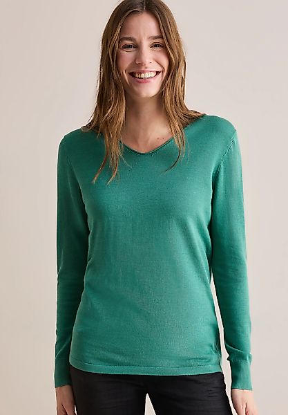 Cecil Strickpullover mit V-Ausschnitt günstig online kaufen