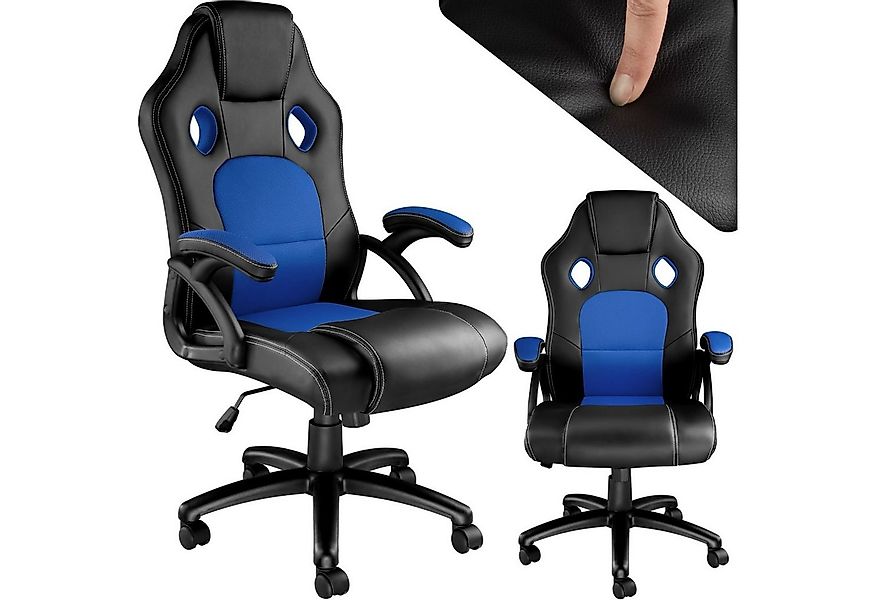 tectake Gaming-Stuhl Bürostuhl (Set, 1 St), Überzug aus weichem Kunstleder günstig online kaufen