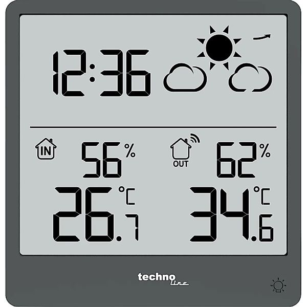 technoline Wetterstation WS 9138 Grau günstig online kaufen