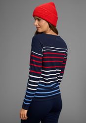 Laura Scott Streifenpullover Feinstrickpullover mit Rundhalsausschnitt günstig online kaufen
